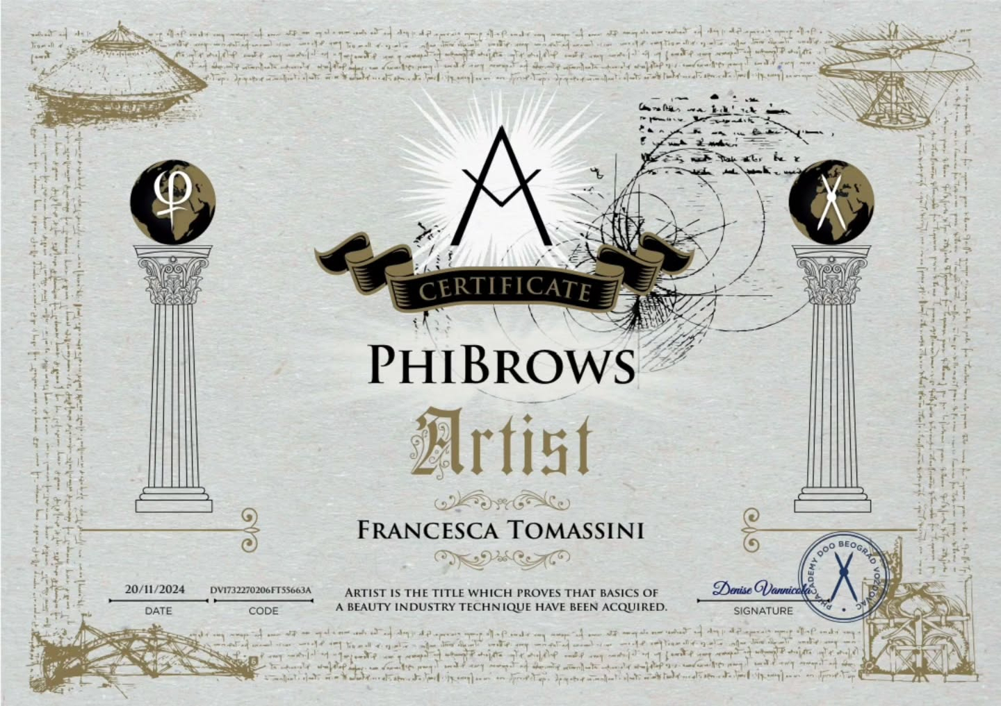 Phibrows Artist - Francesca Tommasini