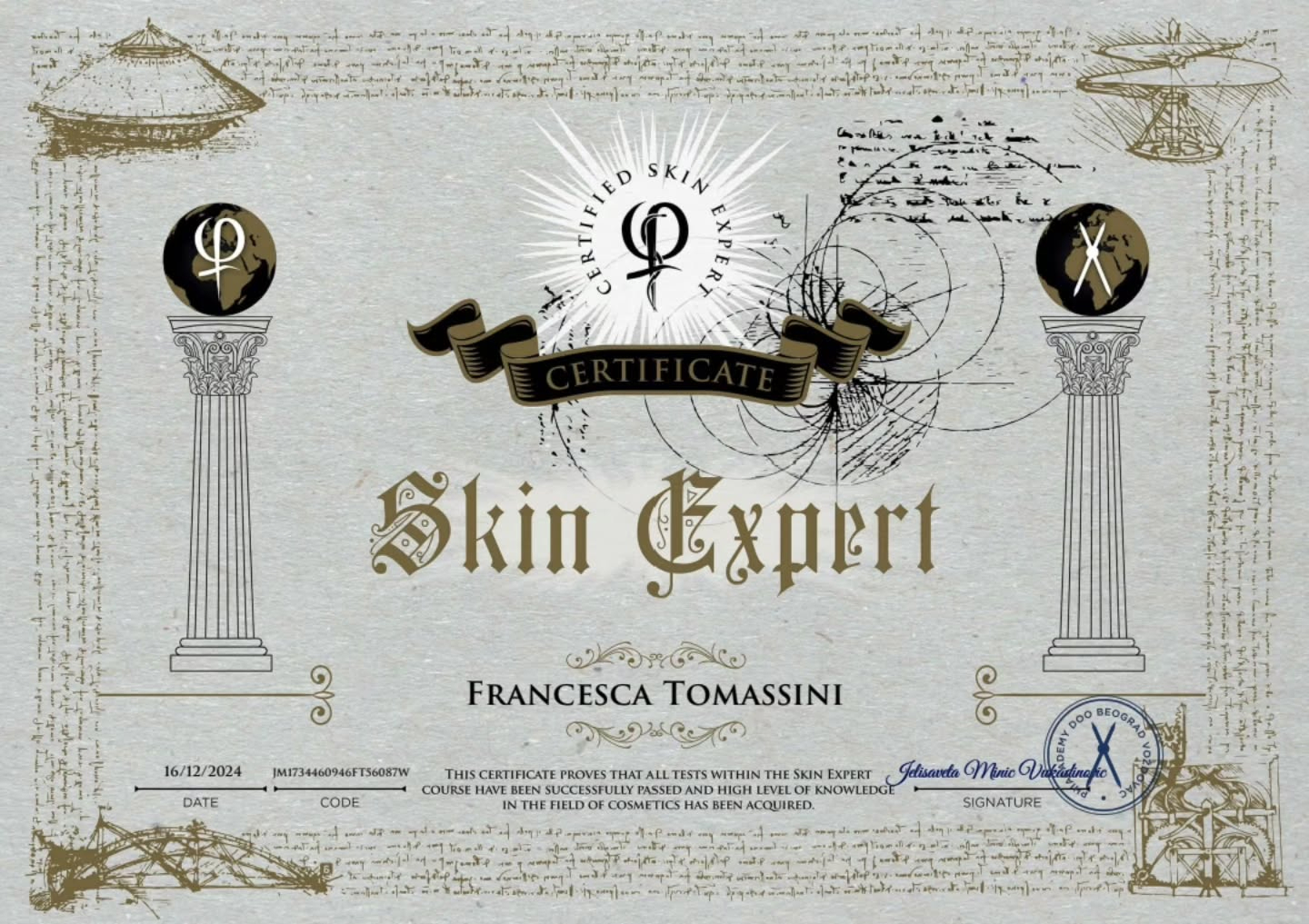 Skin Expert - Francesca Tommasini