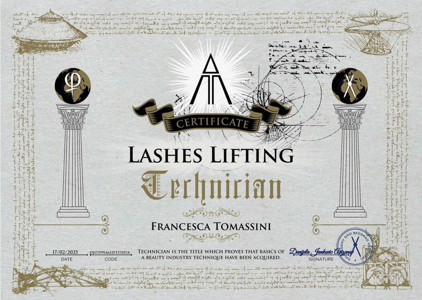 Lashes Lifting - Francesca Tommasini